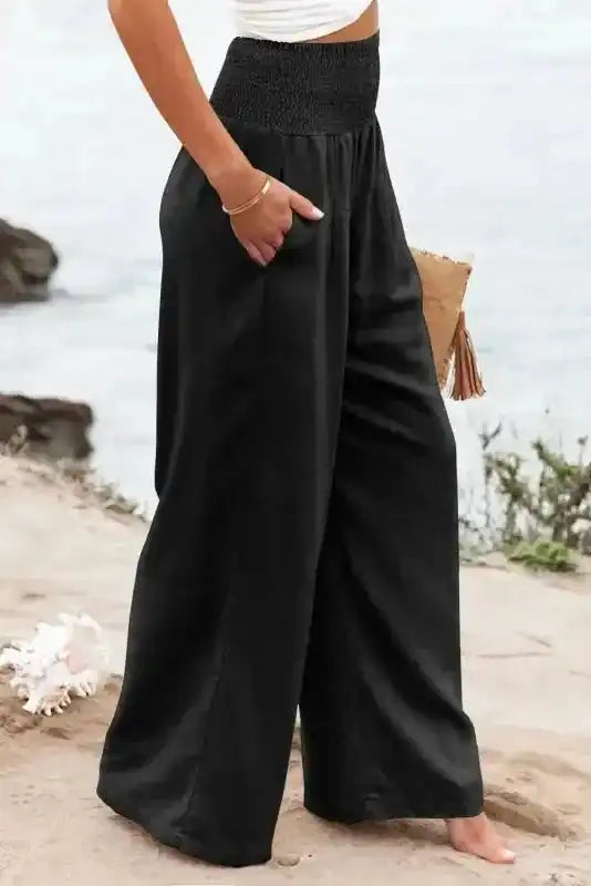 Featured image for Ultimate Review of Black Shirred Wide Leg Pants Plus Size