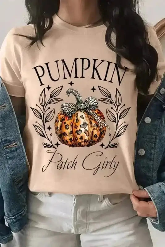 PUMPKIN Leopard Bowknot T-Shirt