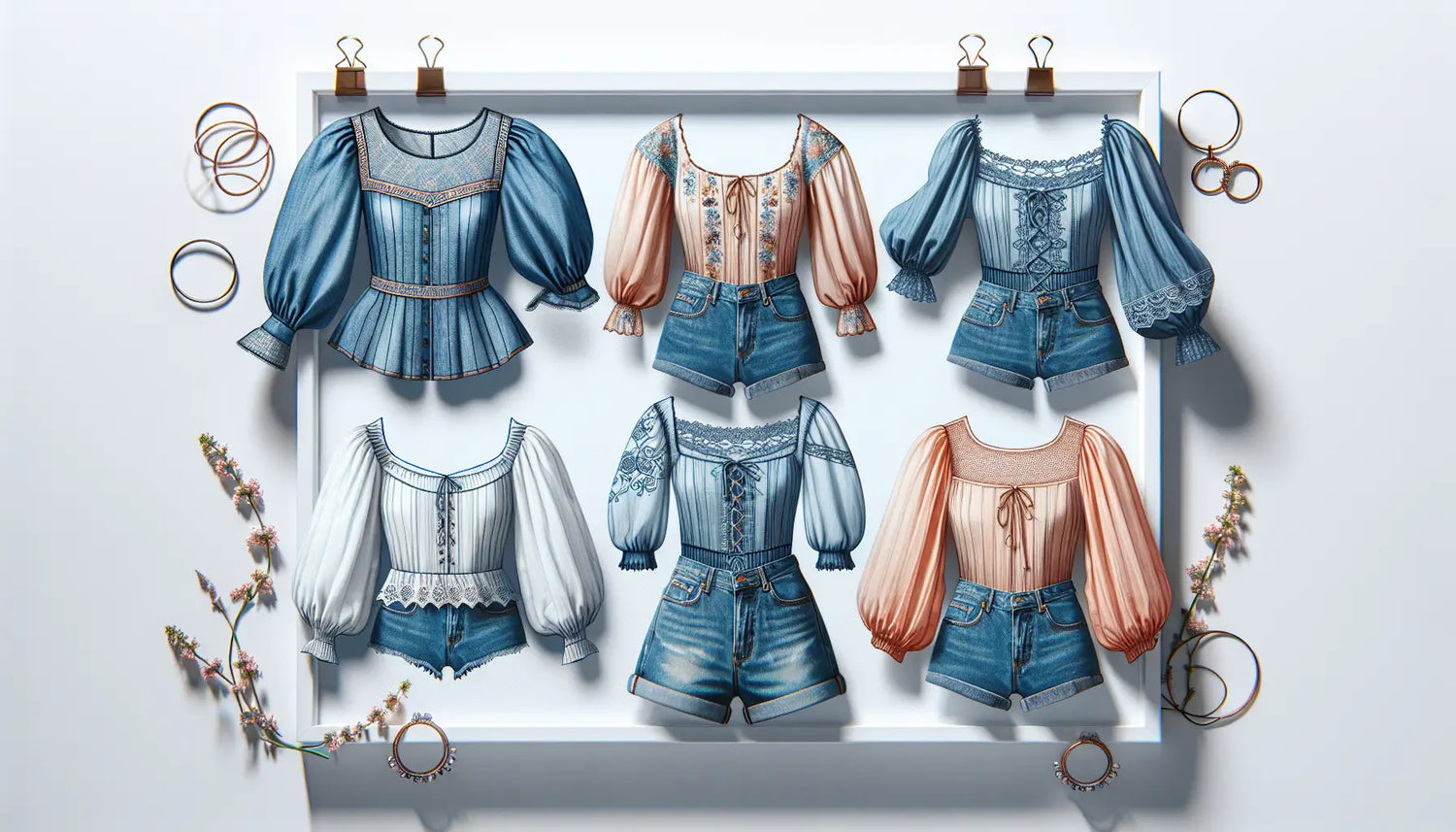 Navigating the latest trends: denim puff sleeve tops and apricot cardigans in uk’s fashion news