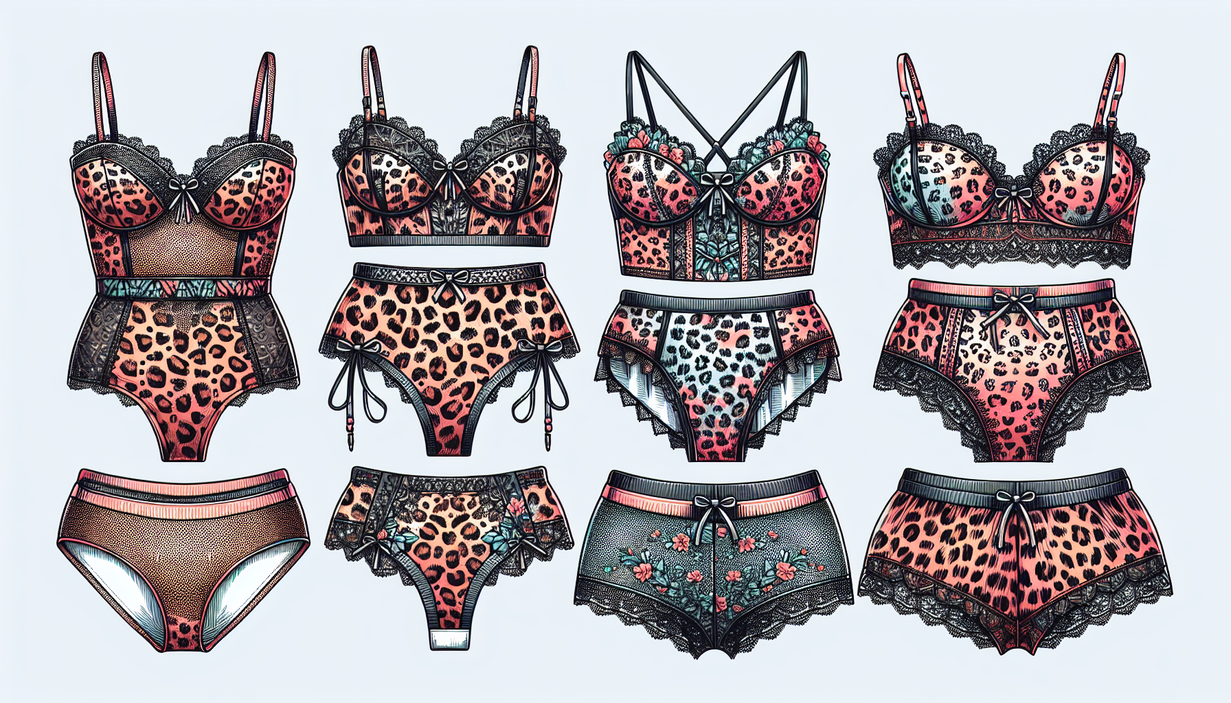 7 sizzling leopard print lingerie sets to spice up