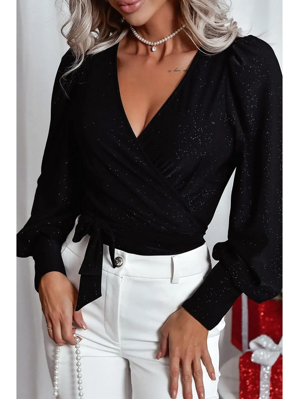 Elegant black blouse from the Blouses Shirts collection, perfect for work or night out styles