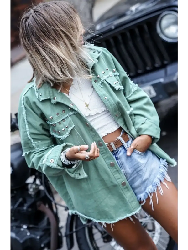 Trendy women's denim jackets collection featuring stylish oversized and vintage designs for versatile layering