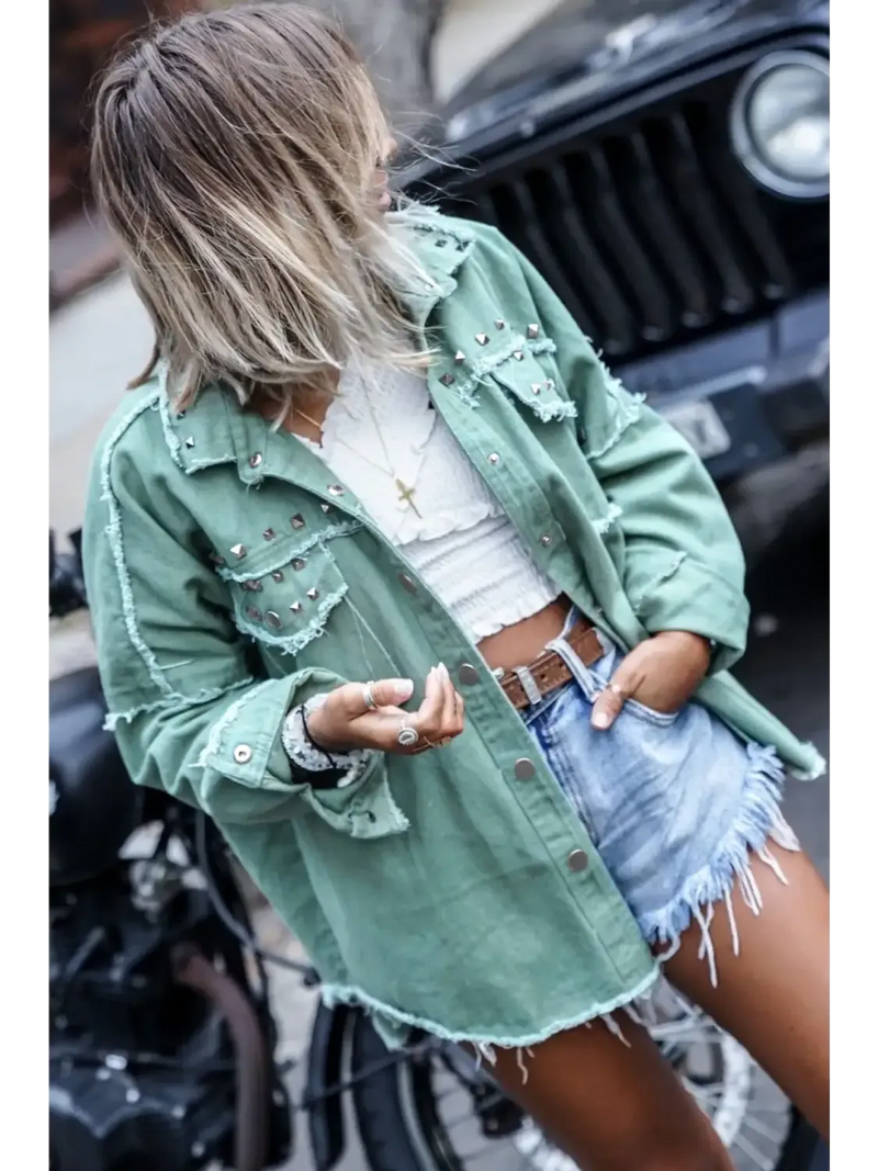 Trendy women's denim jackets collection featuring stylish oversized and vintage designs for versatile layering
