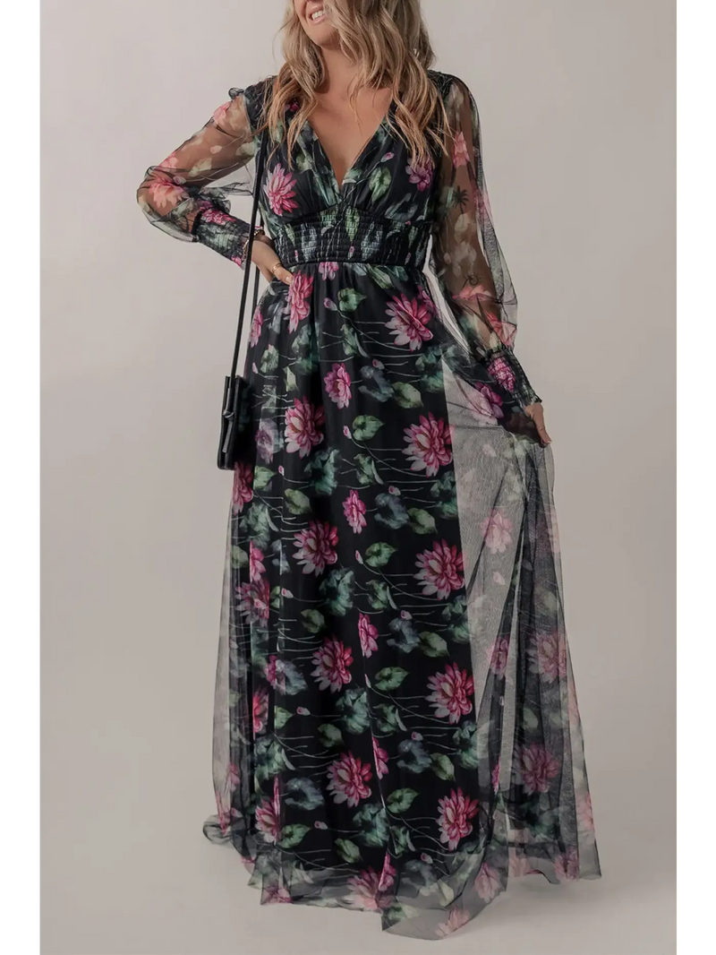 Elegant Maxi Dresses collection featuring floral designs for various occasions and styles