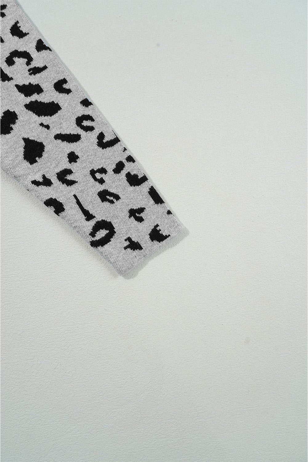 Leopard High Neck Oversized Sweater