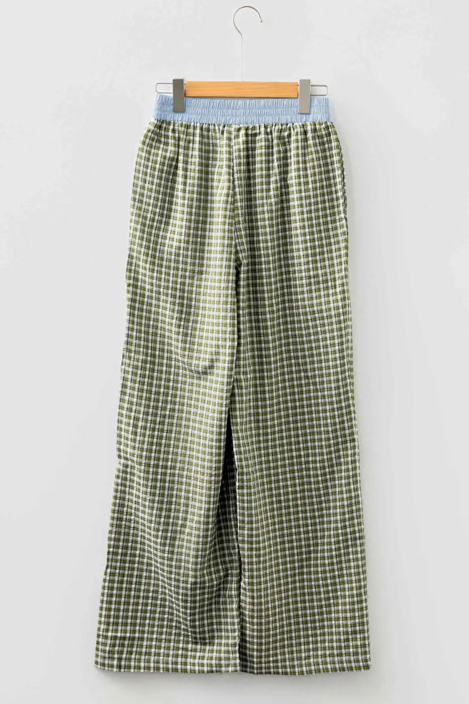 Ladies Brown Gingham Boxer Trousers