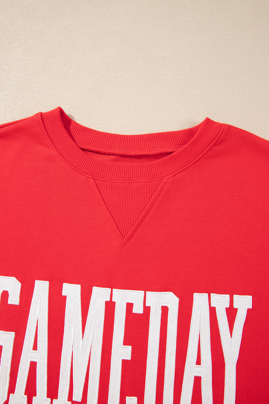 GAMEDAY Embroidered Patch Sweatshirt