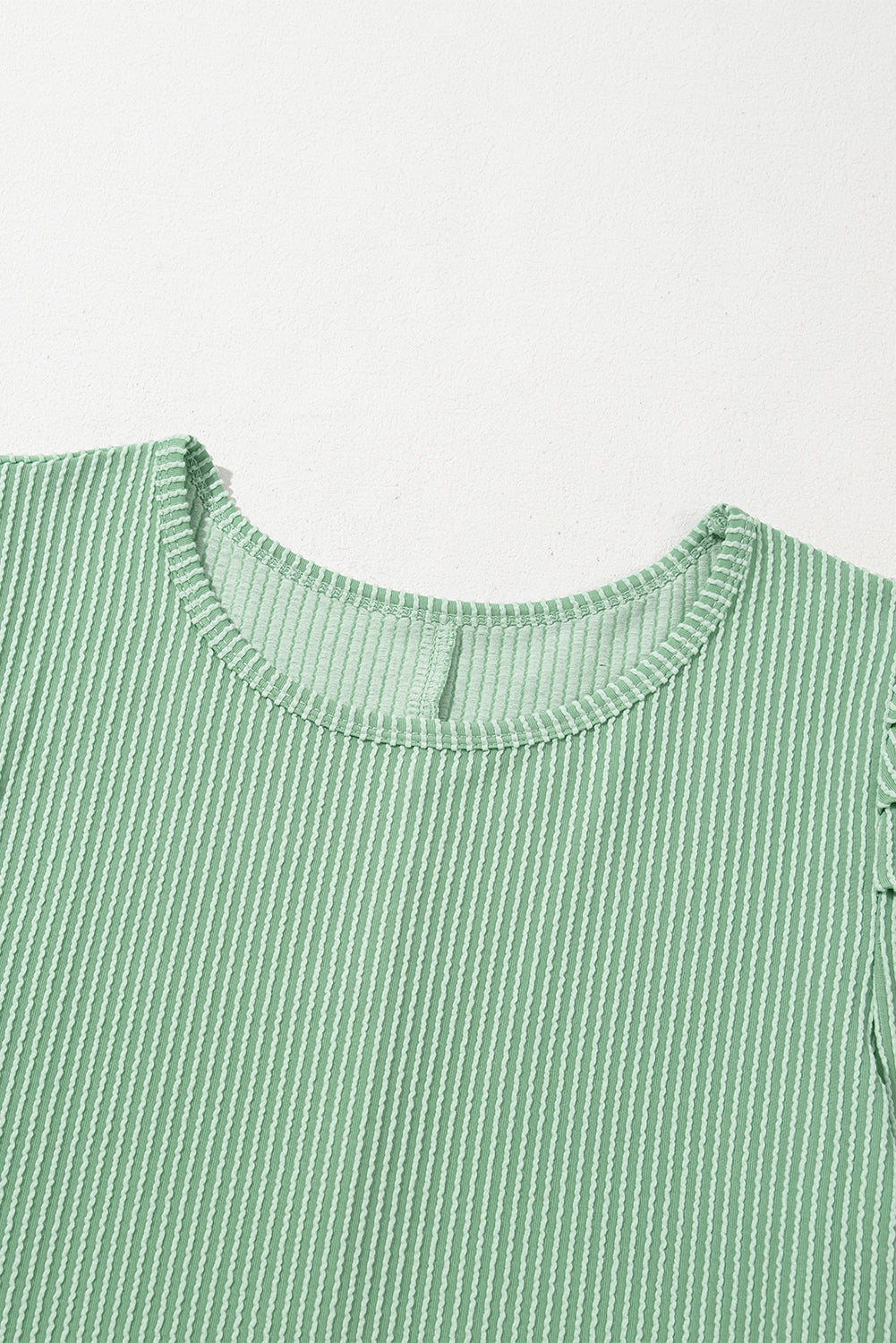 Corded Knit Mini Dress - Mint Green Perfection