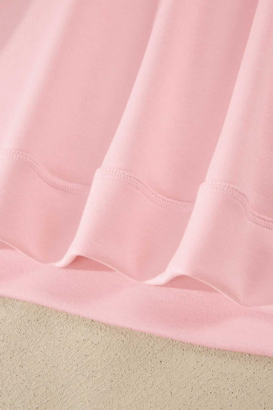 Exposed seam mock neck oversized tee shorts two piece set pockets outfit sets