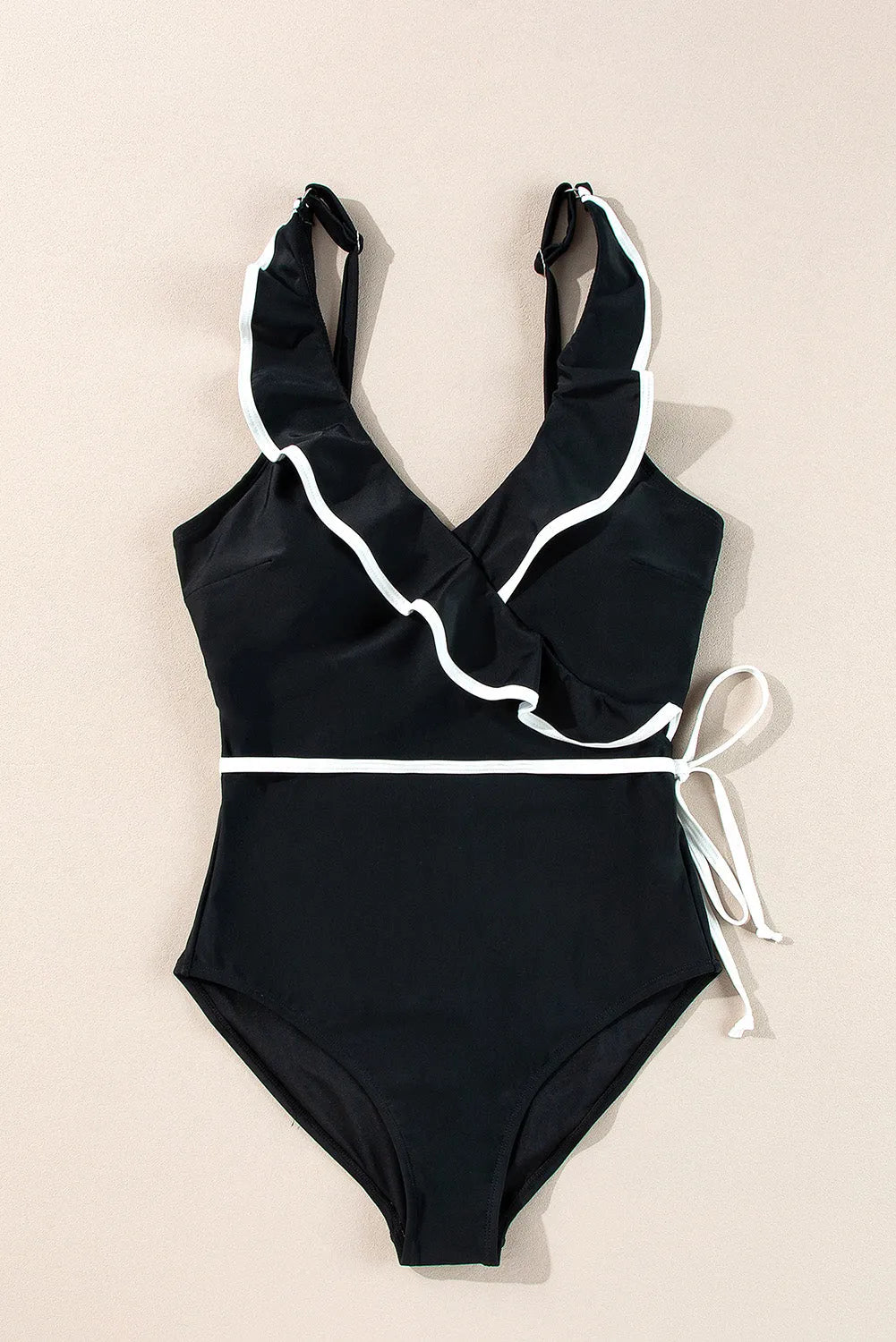 Ruffled One Piece Swimsuit - Fashionfitz