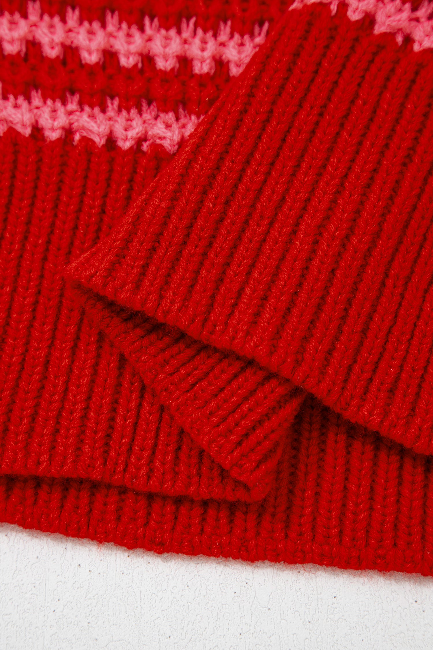 Striped Soft‑Knit Slouchy Jumper