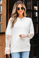 Lace Sleeve Fuzzy Sweater