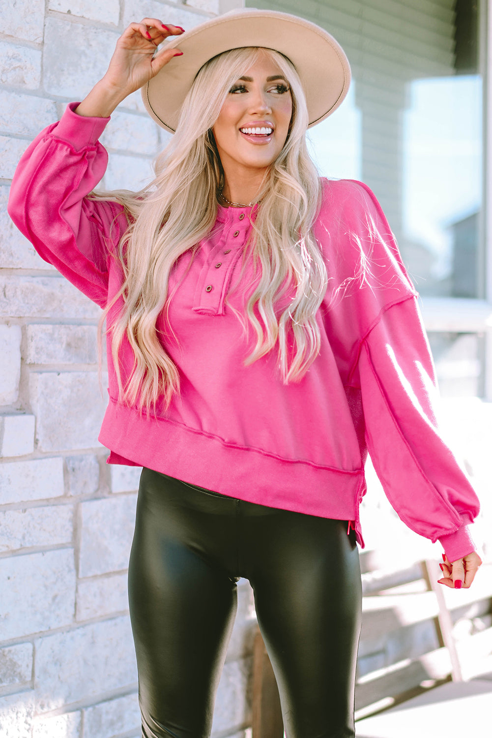 Wide Sleeve Tunic Top