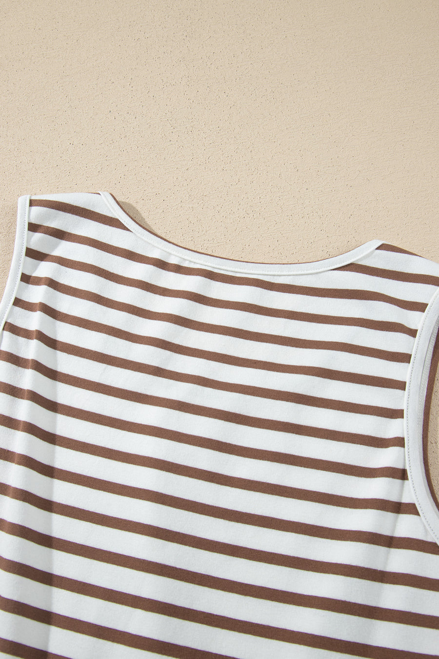 Striped Colourblock Sleeveless A-Line Maxi Dress Women UK
