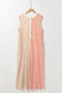 Oversized Sleeveless Wide Leg Jumpsuit - Orange Stripe - Fashionfitz