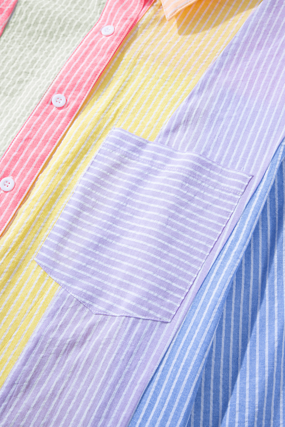 StripeSplash Oversized Shirt