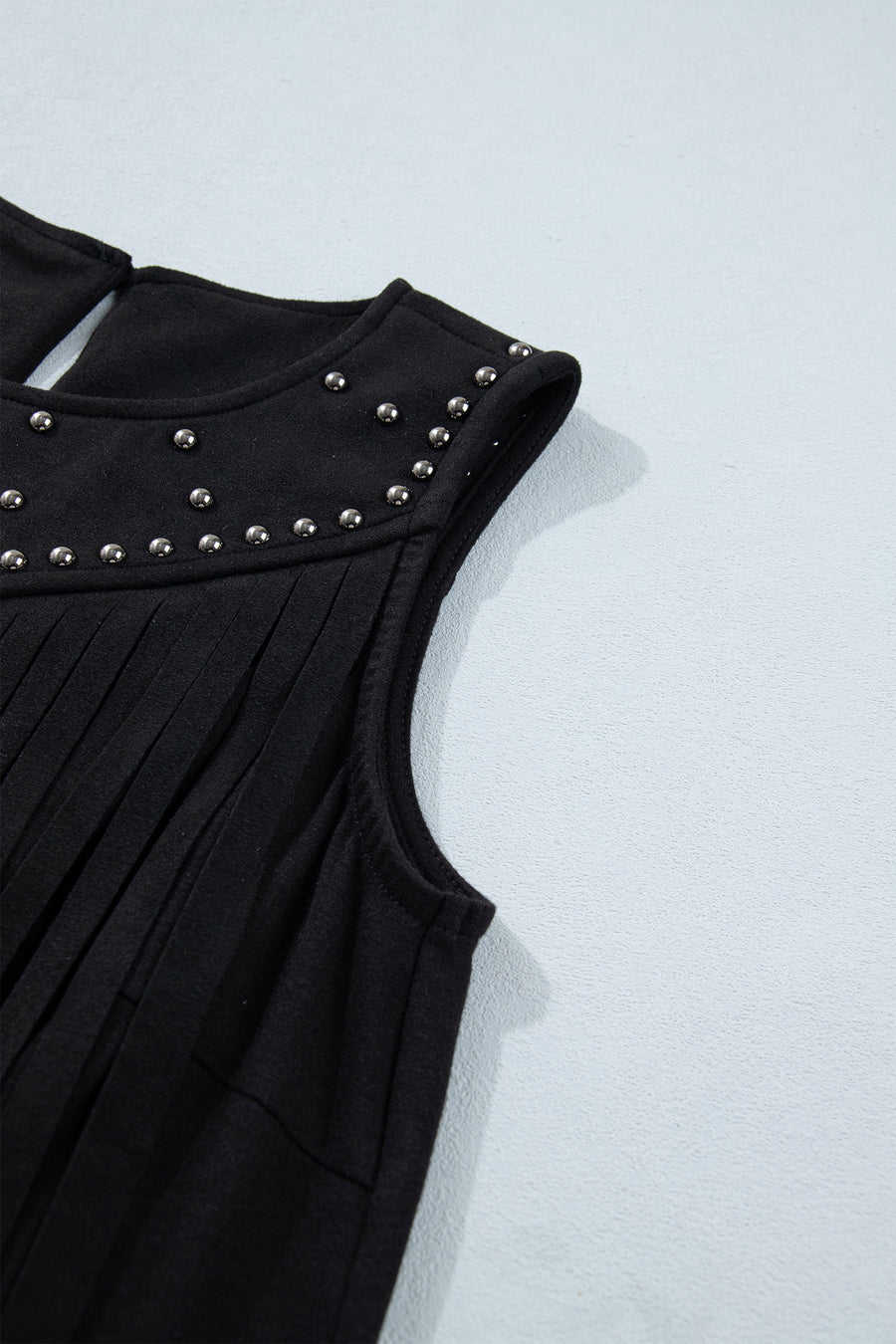 Western Fringe Rivet Sleeveless Top Women UK