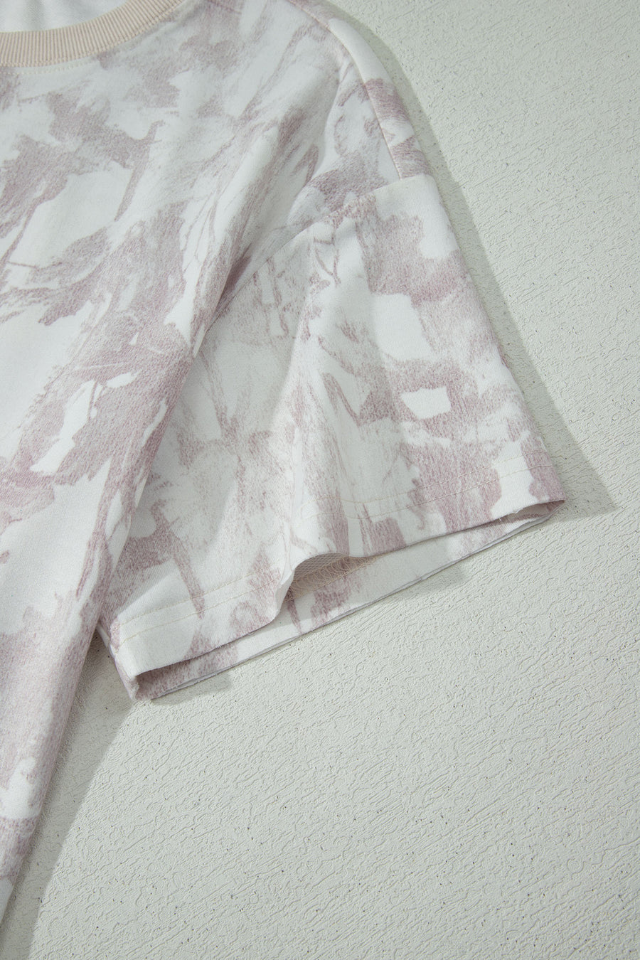 Camo Print Raw Edge Cropped Top & Skirt Set