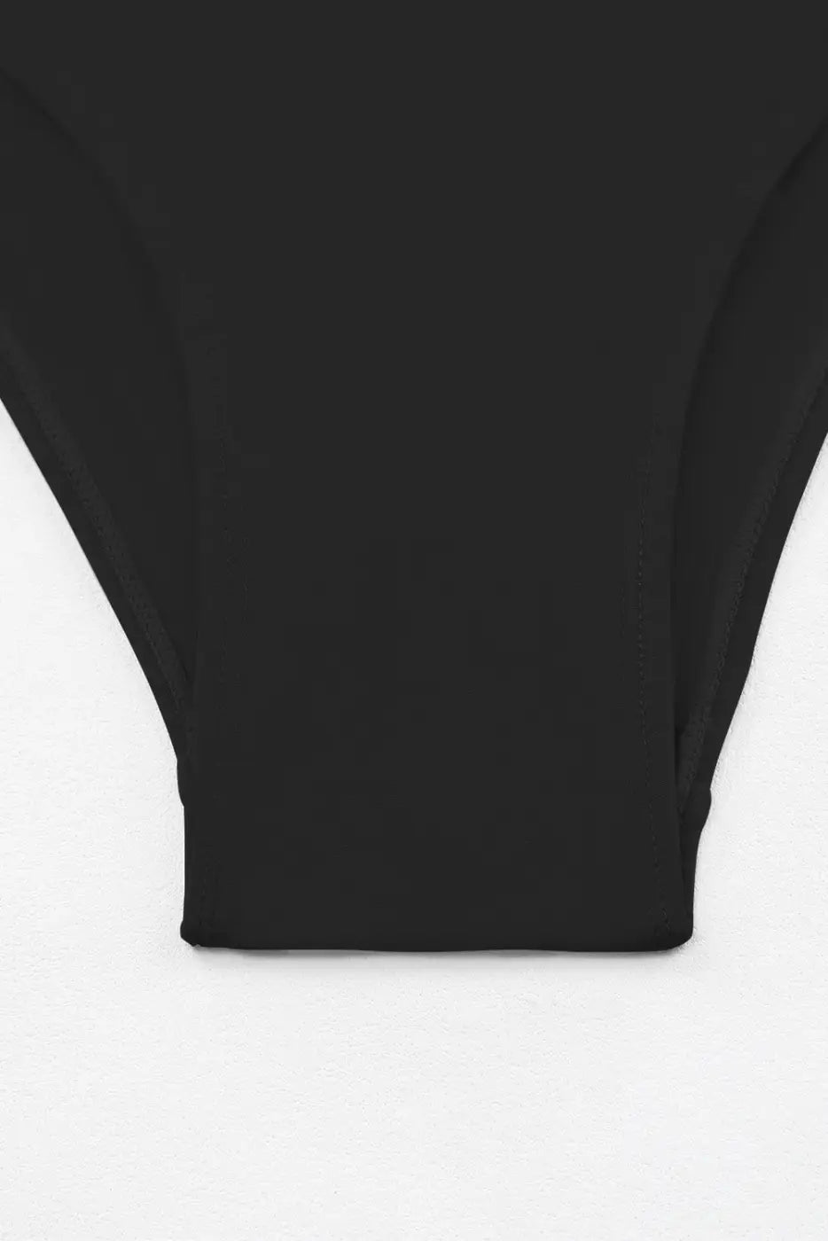 Black square neck sleeveless tankini swimsuit | fashionfitz