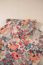 Paisley Sherpa-Lined Hooded Jacket