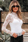Sheer Floral Lace Top