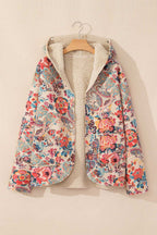Paisley Sherpa-Lined Hooded Jacket
