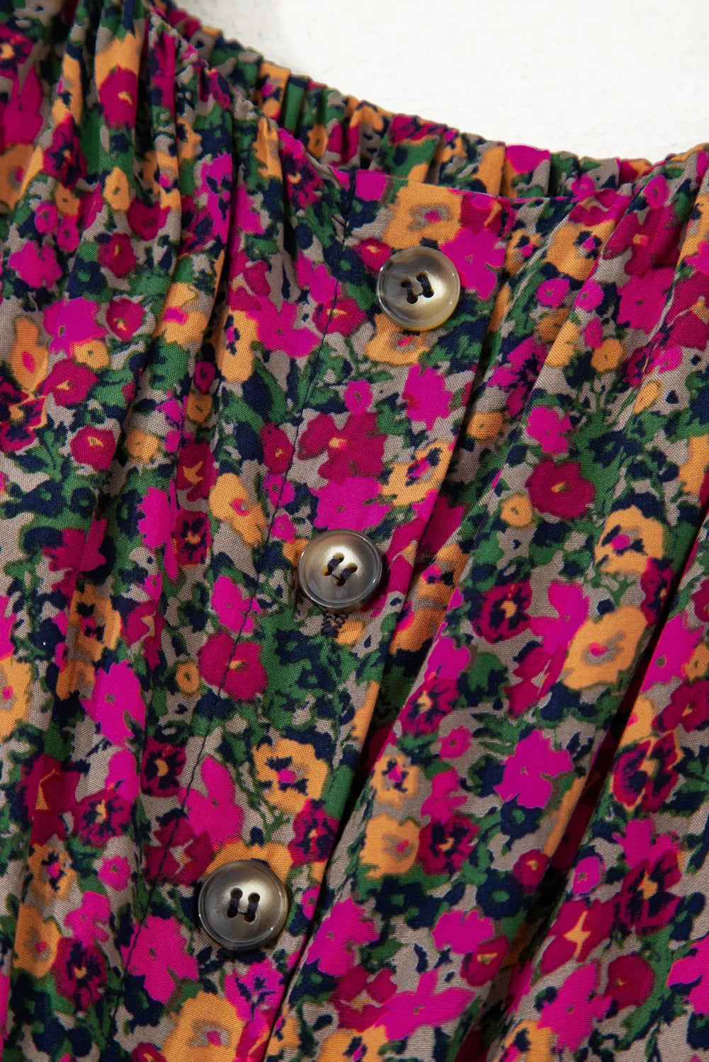 Floral Tank Top - Rose Boho Frilled Straps - Fashionfitz