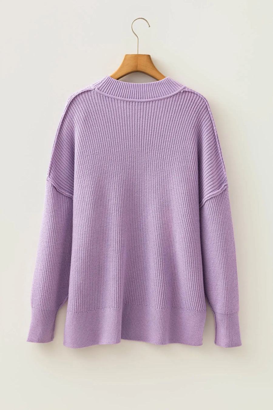 Mock Neck Oversized Tunic Sweater Women UK — styled third option | Fashionfitz UK
