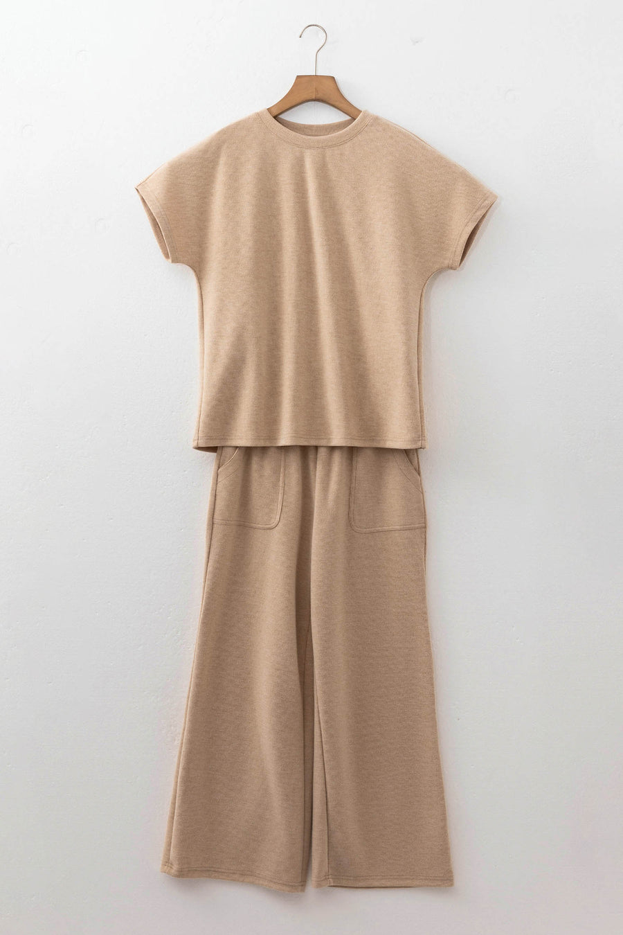 Short Sleeve Top and Corduroy Pants Co-Ord Set Women UK