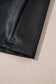 Black Vegan Leather Sleeveless Mini Dress