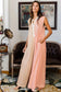 Oversized Sleeveless Wide Leg Jumpsuit - Orange Stripe - Fashionfitz