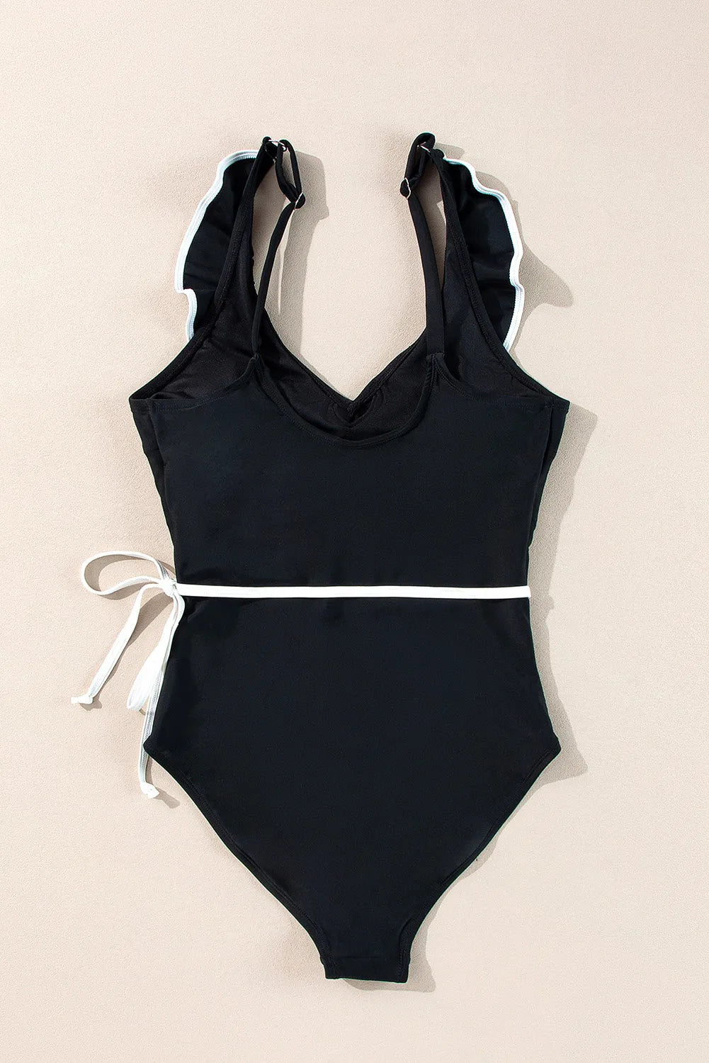 Ruffled One Piece Swimsuit - Fashionfitz
