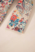 Paisley Sherpa-Lined Hooded Jacket