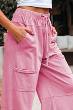 Fashionfitz Women's Wide Leg Cargo Pants - Trendy Style