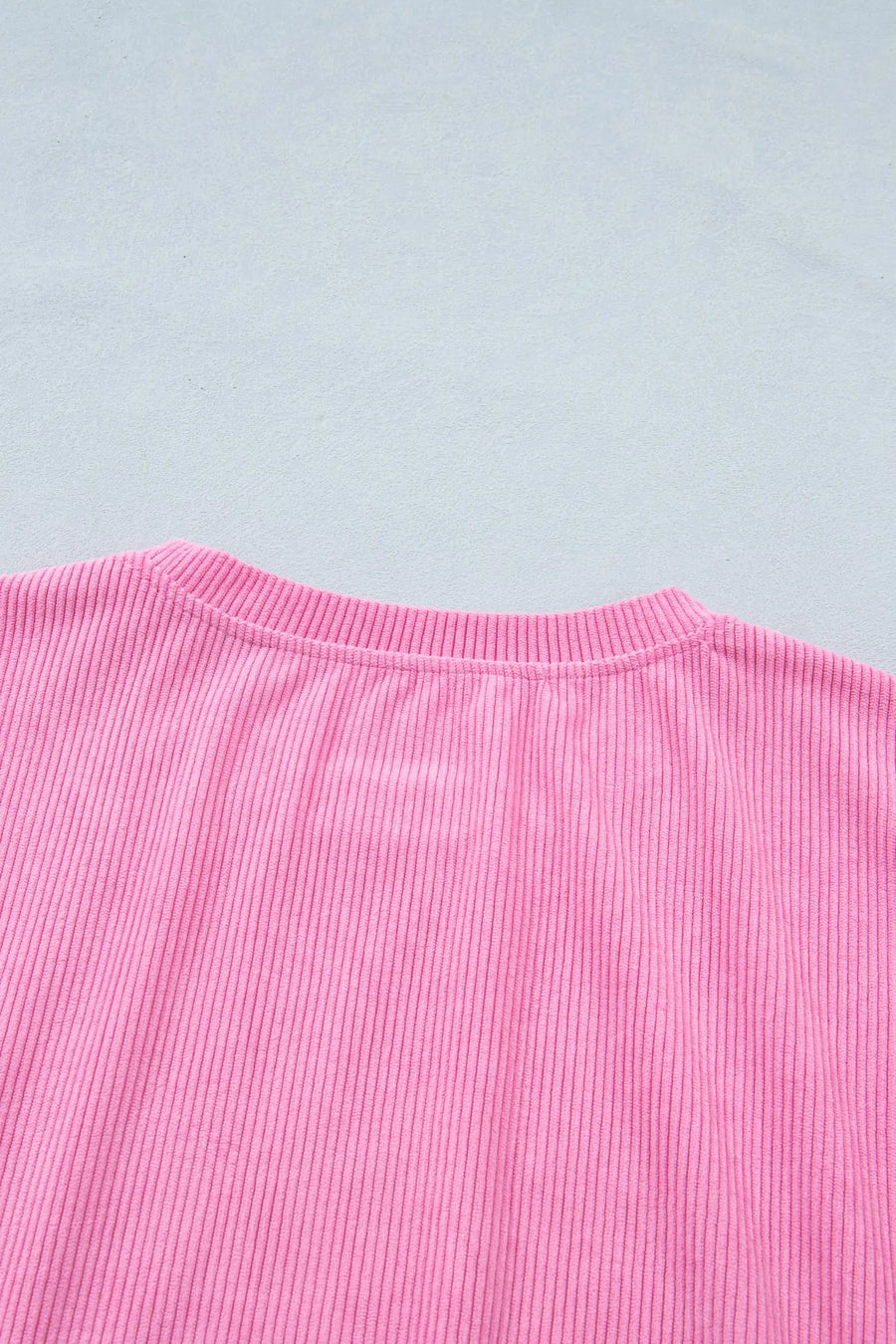 Bonbon Sweet Girl Embroidered Graphic Rib Textured Top Women UK