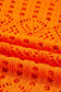 Carrot Crochet Scallop Edge Sweater