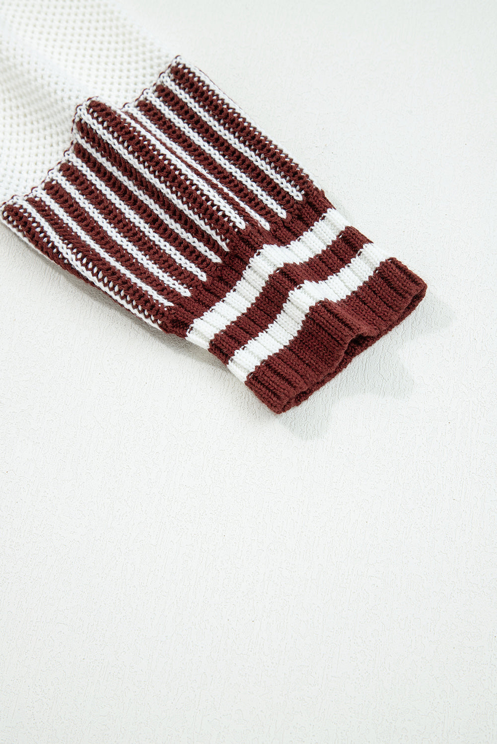 Loose Fit Striped Jumper – Two-Tone