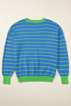 Stripe Hug Loose Fit Sweater