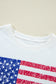 Relaxed American Flag Print Sweatshirt