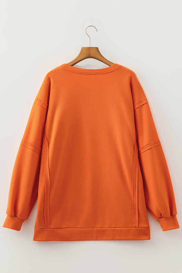 Halloween Witchy Plaid Slogan Embroidered Tunic Top