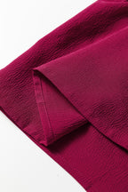 Burgundy Long Sleeve Tiered Maxi Dress