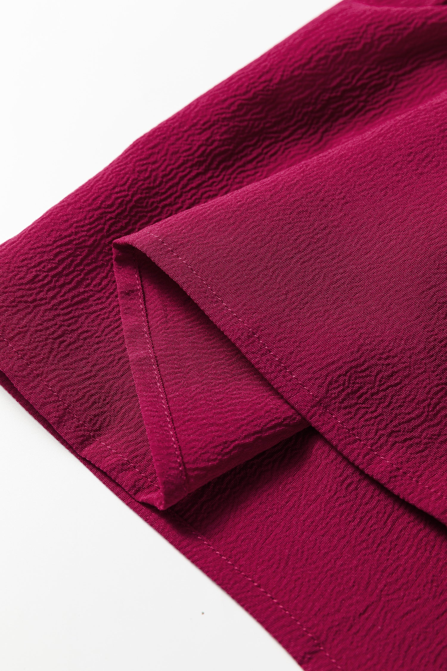 Burgundy Long Sleeve Tiered Maxi Dress