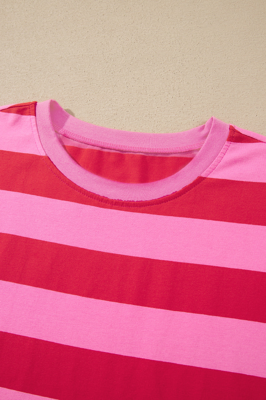 Stripe Cuffed Short Sleeve Pocketed Maxi Dress