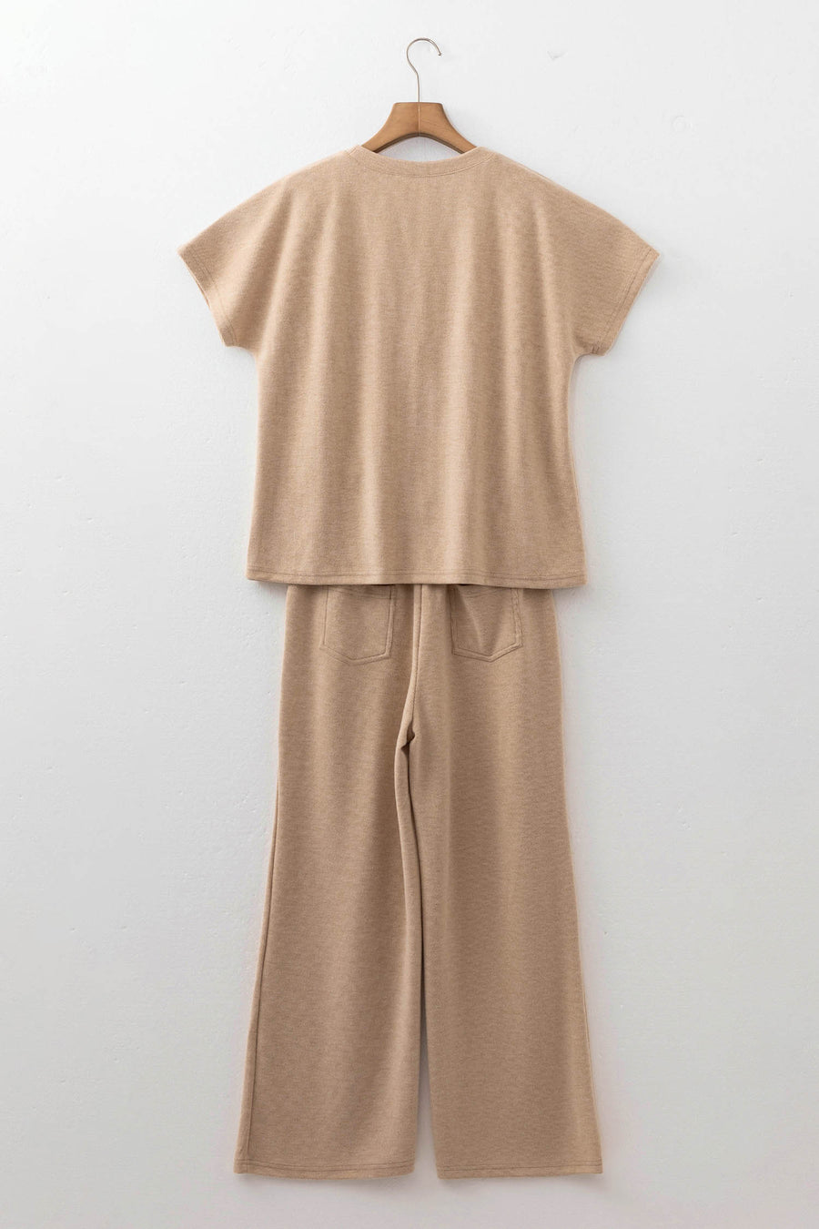 Short Sleeve Top and Corduroy Pants Co-Ord Set Women UK
