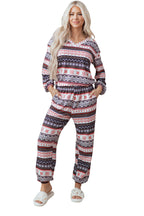 Women's Christmas Comfort Lounge Set in Black