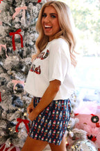 FashionFitz UK Ladies Nutcracker Christmas Lounge Set with playful holiday design, ideal for cozy homewear during the Christmas season.