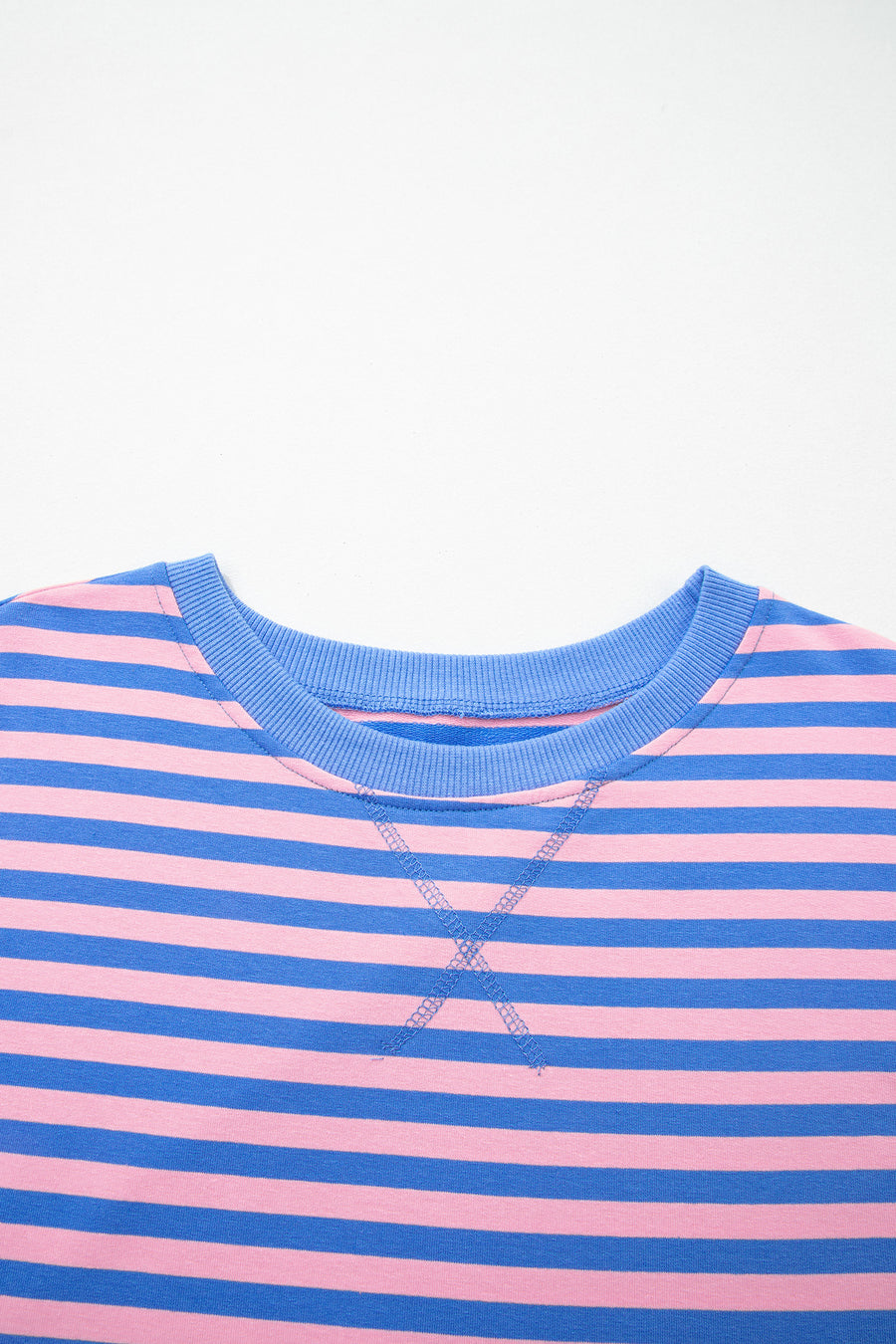 Stripe Short Sleeve Top &amp; Drawstring Skort Set Women UK