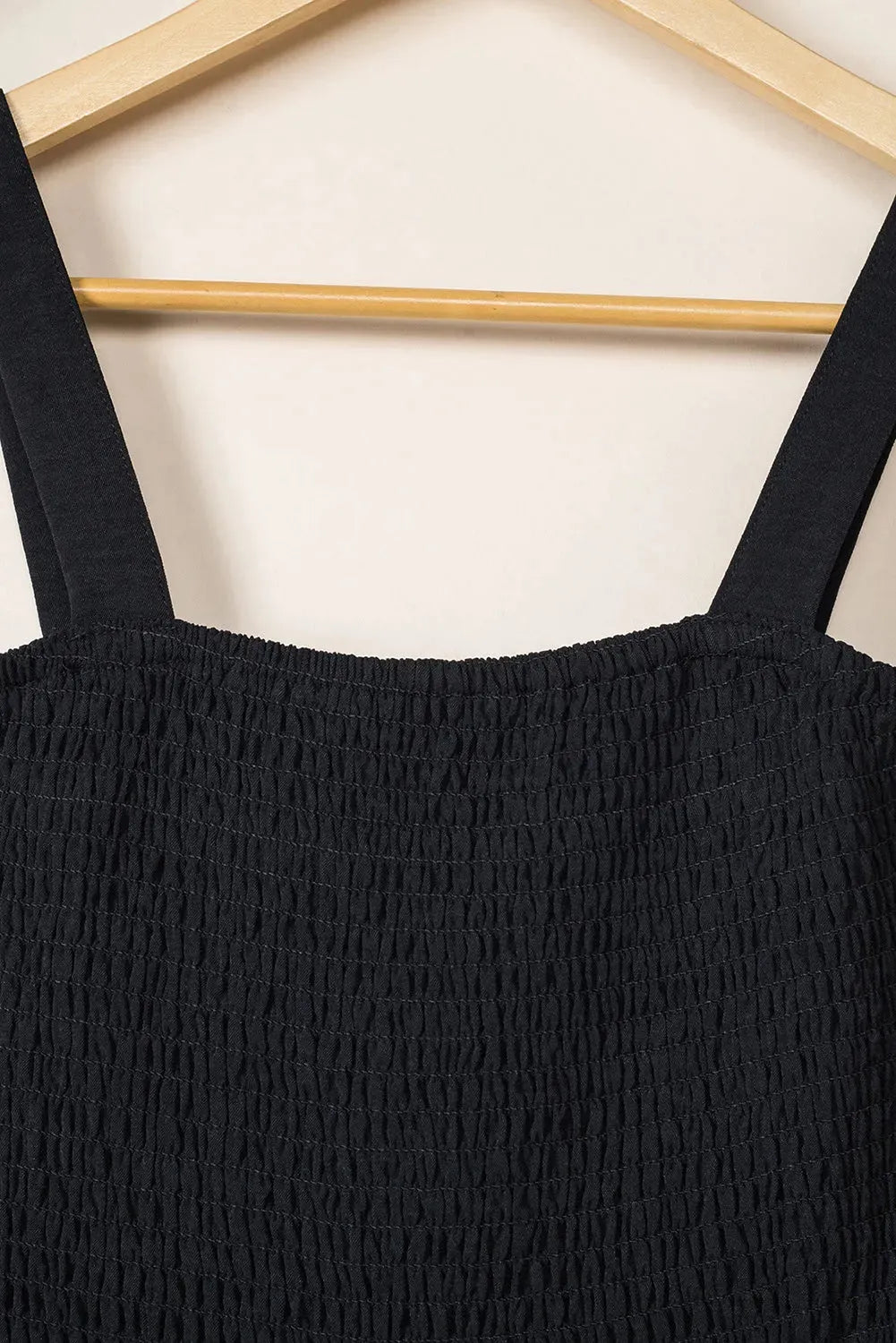 Smocked Wide Leg Jumpsuit - Fashionfitz