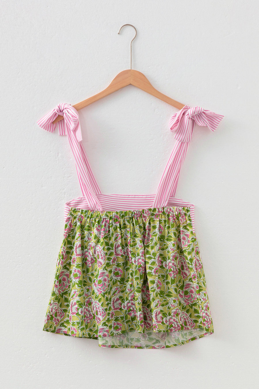 Floral Knot Strap Babydoll Tank Top Women UK