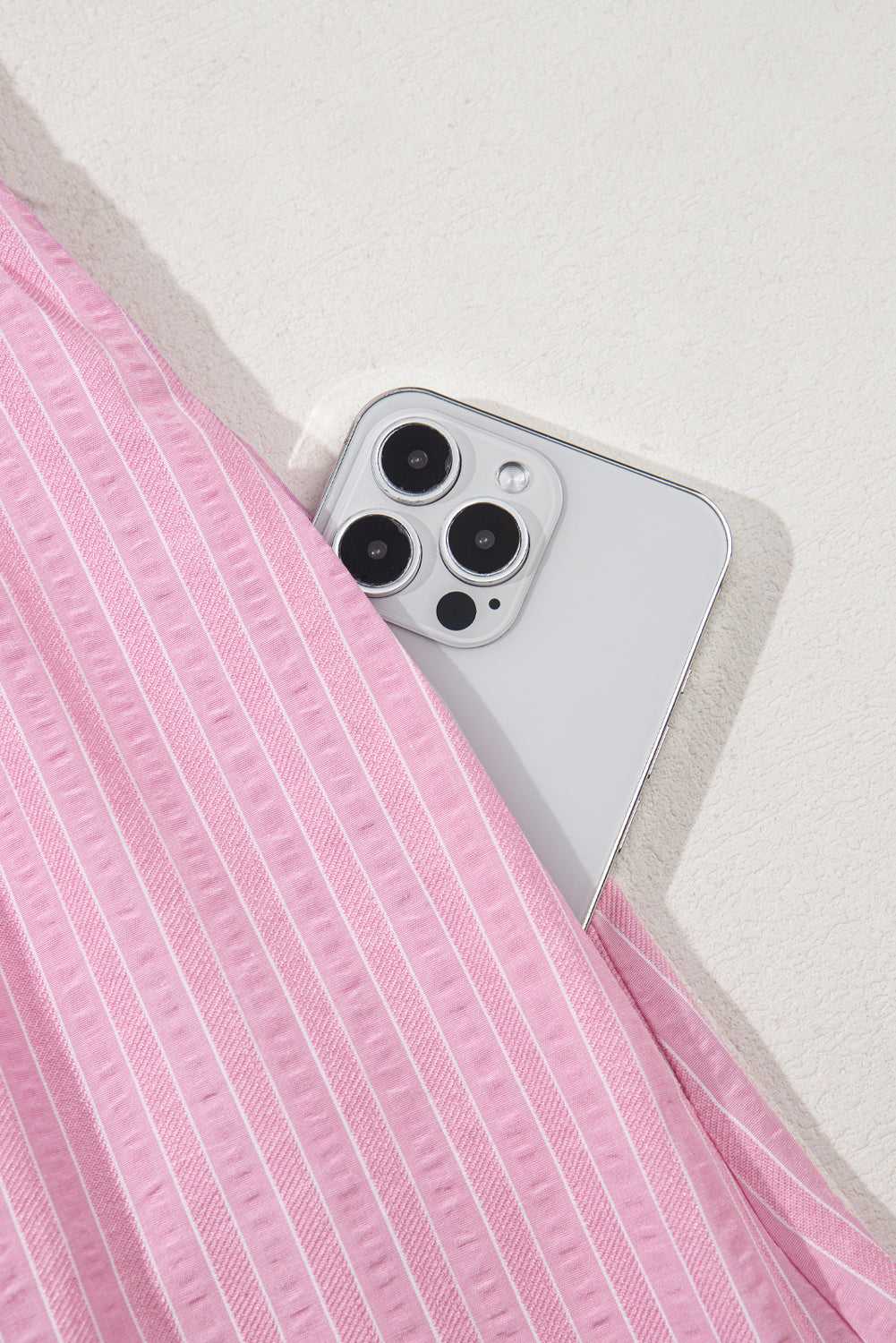 Romantic Pink Stripe Maxi Dress